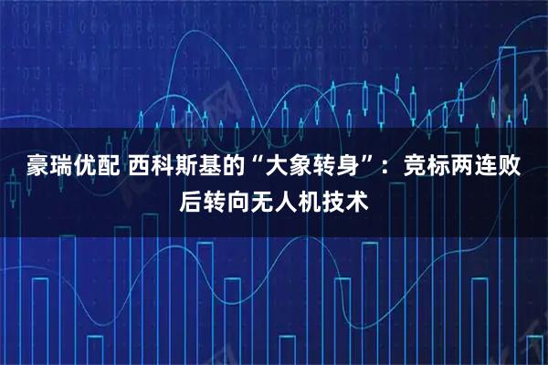 豪瑞优配 西科斯基的“大象转身”：竞标两连败后转向无人机技术