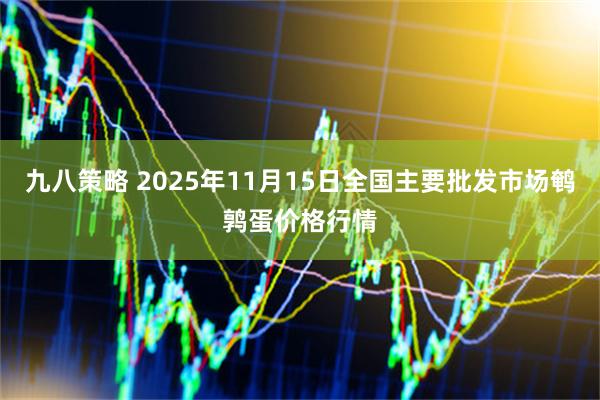 九八策略 2025年11月15日全国主要批发市场鹌鹑蛋价格行情